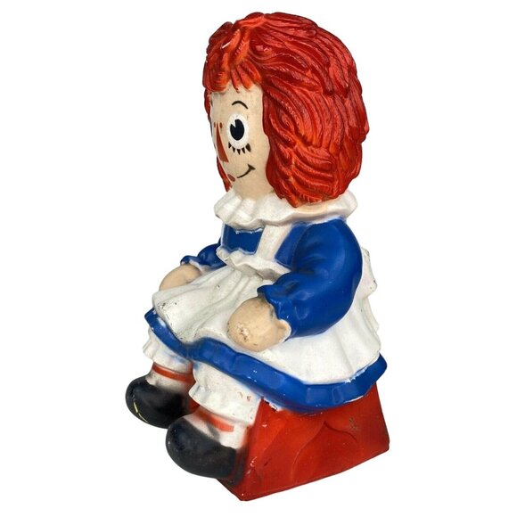 My Toy Co. Raggedy Ann Doll Coin Piggy Bank Bobbs Merrill Child Toy VIntage 1972 - Picture 9 of 10